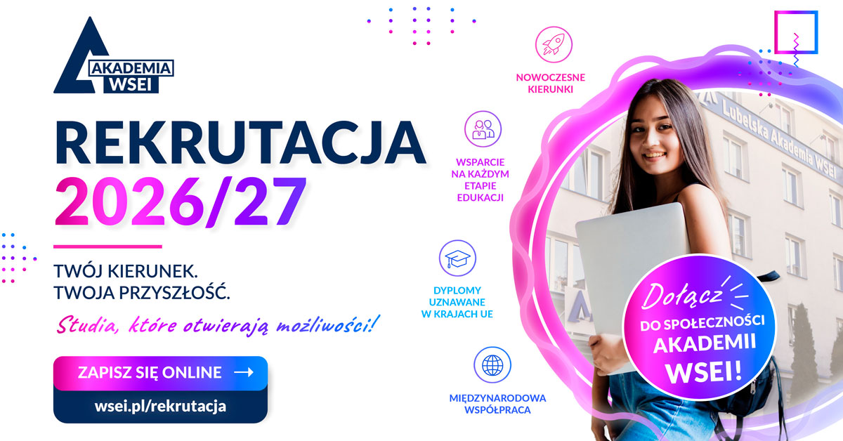 Lubelska Akademia WSEI – popup – Rekcutacja 2026-2027