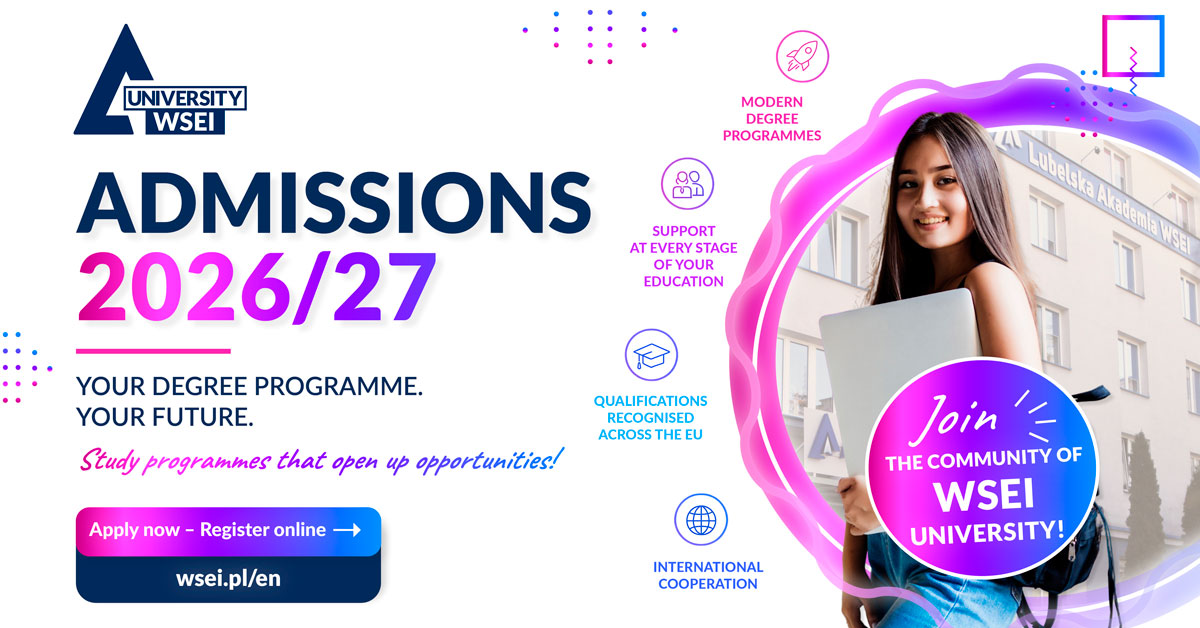 WSEI University – popup – Recruitment 2026-2027