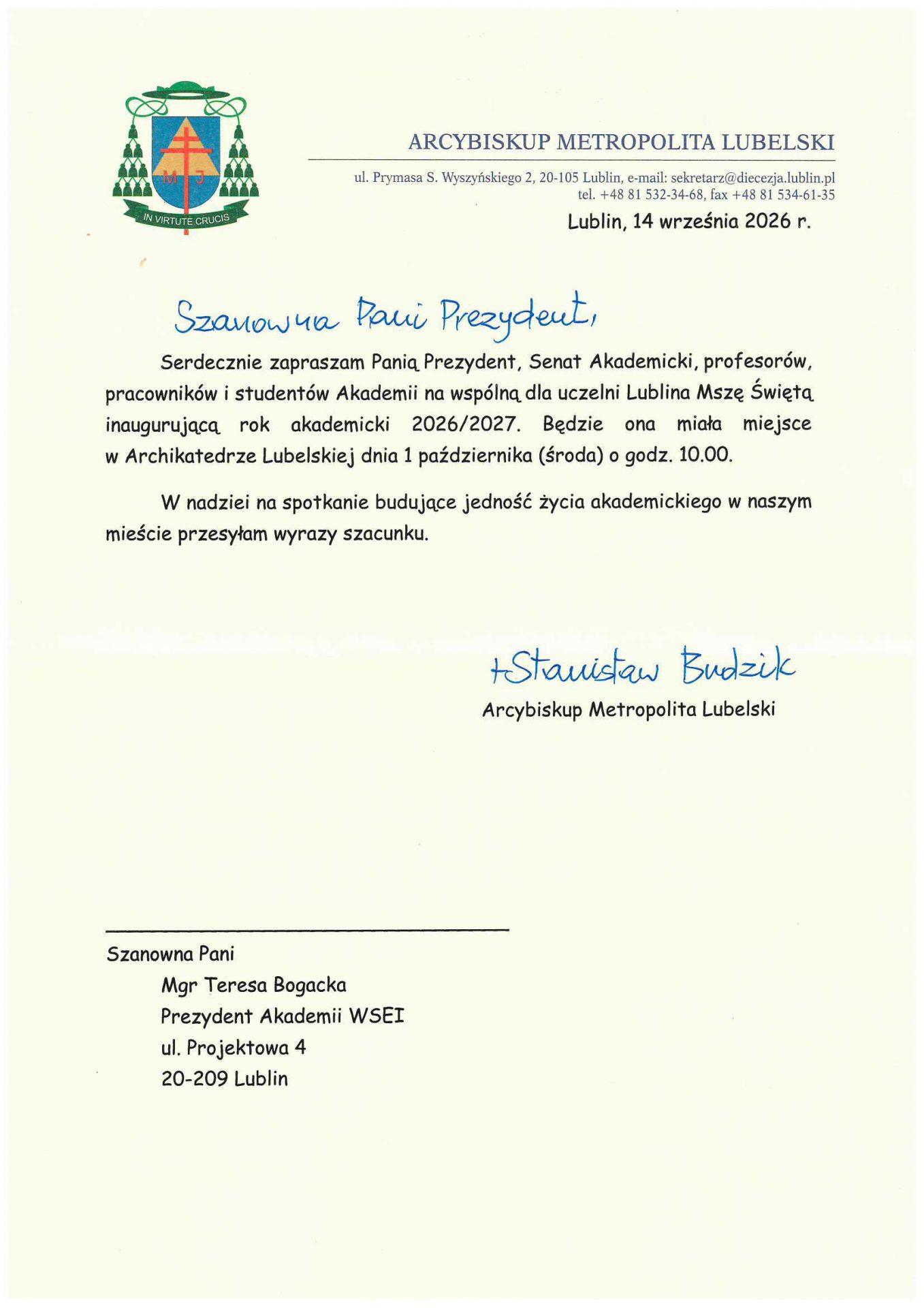 Lubelska Akademia WSEI_List-od-Arc.-Metropolity-Lubelskiego